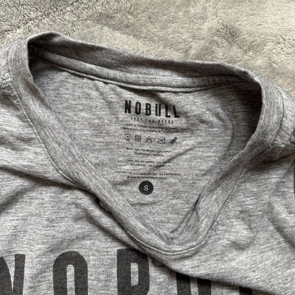 NOBULL NO BULL Women's Cropped Muscle Tank Size S Light Gray - Picture 2 of 3